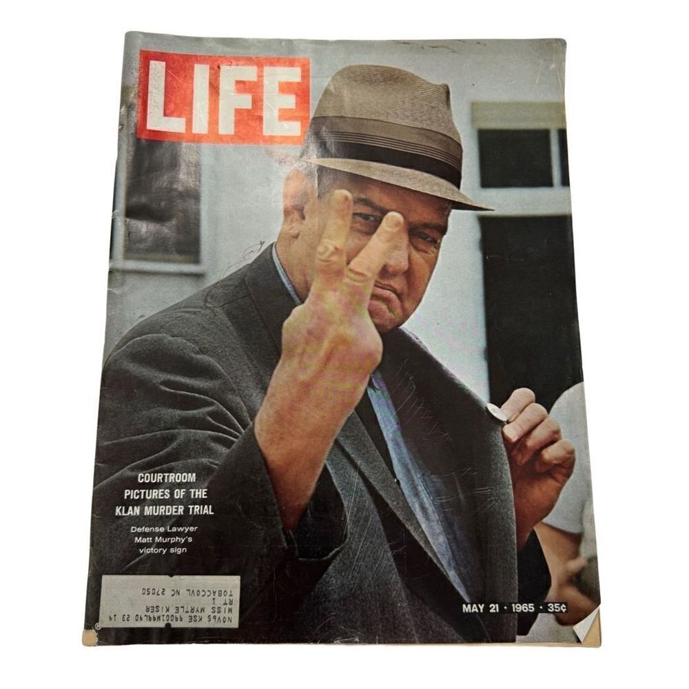 LIFE MAGAZINE MAY 21, 1965 "THE INFAMOUS KLAN MURDER TRIAL ISSUE"